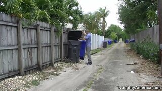 Alyssa Lynn jævla hennes sønns venn utendørs