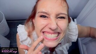 Fuck nawong Deepthroat alang sa Batan-ong mga Bata ug Cum sa Ngipon alang sa Paghinlo sa